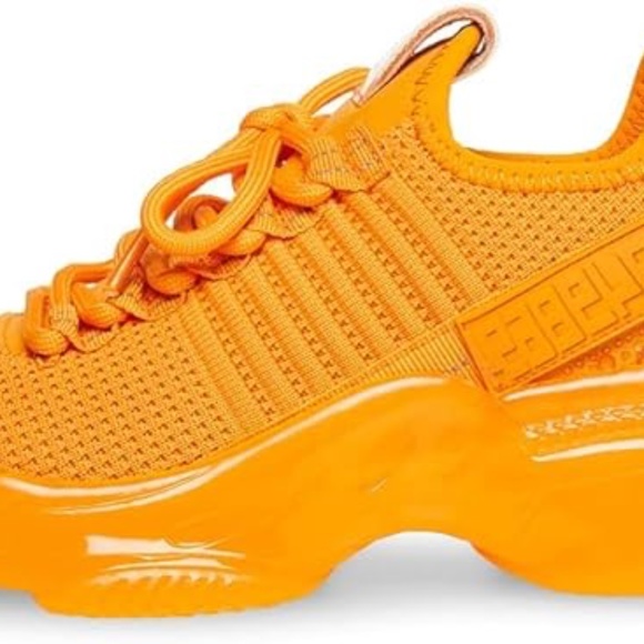 STEVE MADDEN Maxima Orange Sneakers - Picture 2 of 5